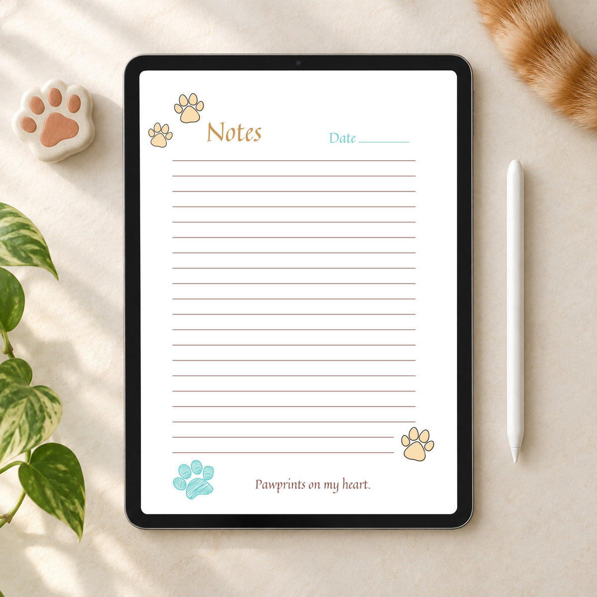 Nap, Purr, Repeat – Cat Digital Notebook for GoodNotes & Notability